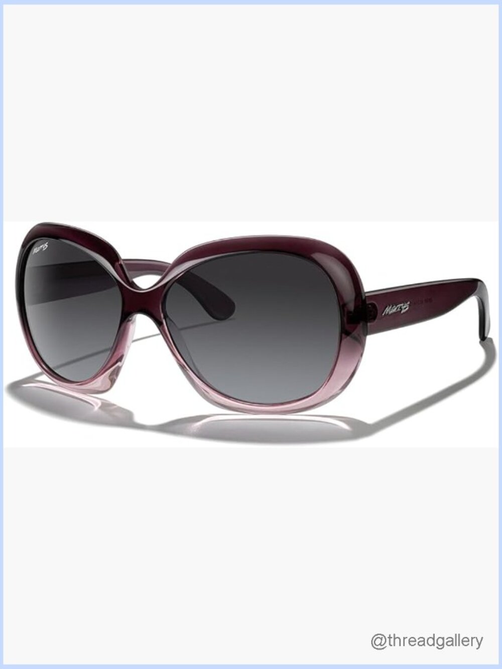 Oversized Retro Butterfly Sunglasses - Polarized UV400